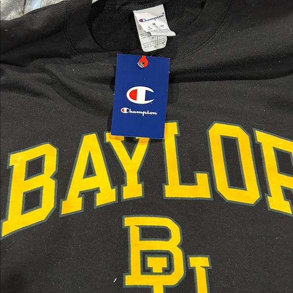 Sharp Looking Baylor Crewneck Sweatshirt with Yellow Logo NWT Retail $46 - Picture 5 of 5